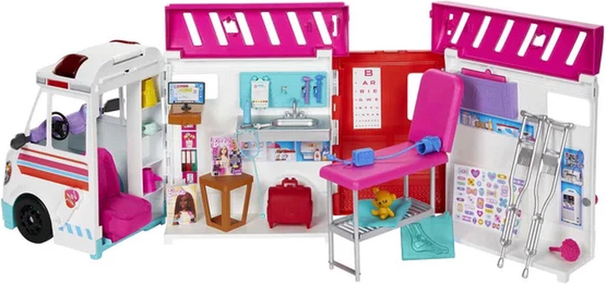 Barbie You Can Be Anything - Barbie Ambulance - Met licht en geluid — afbeelding 12