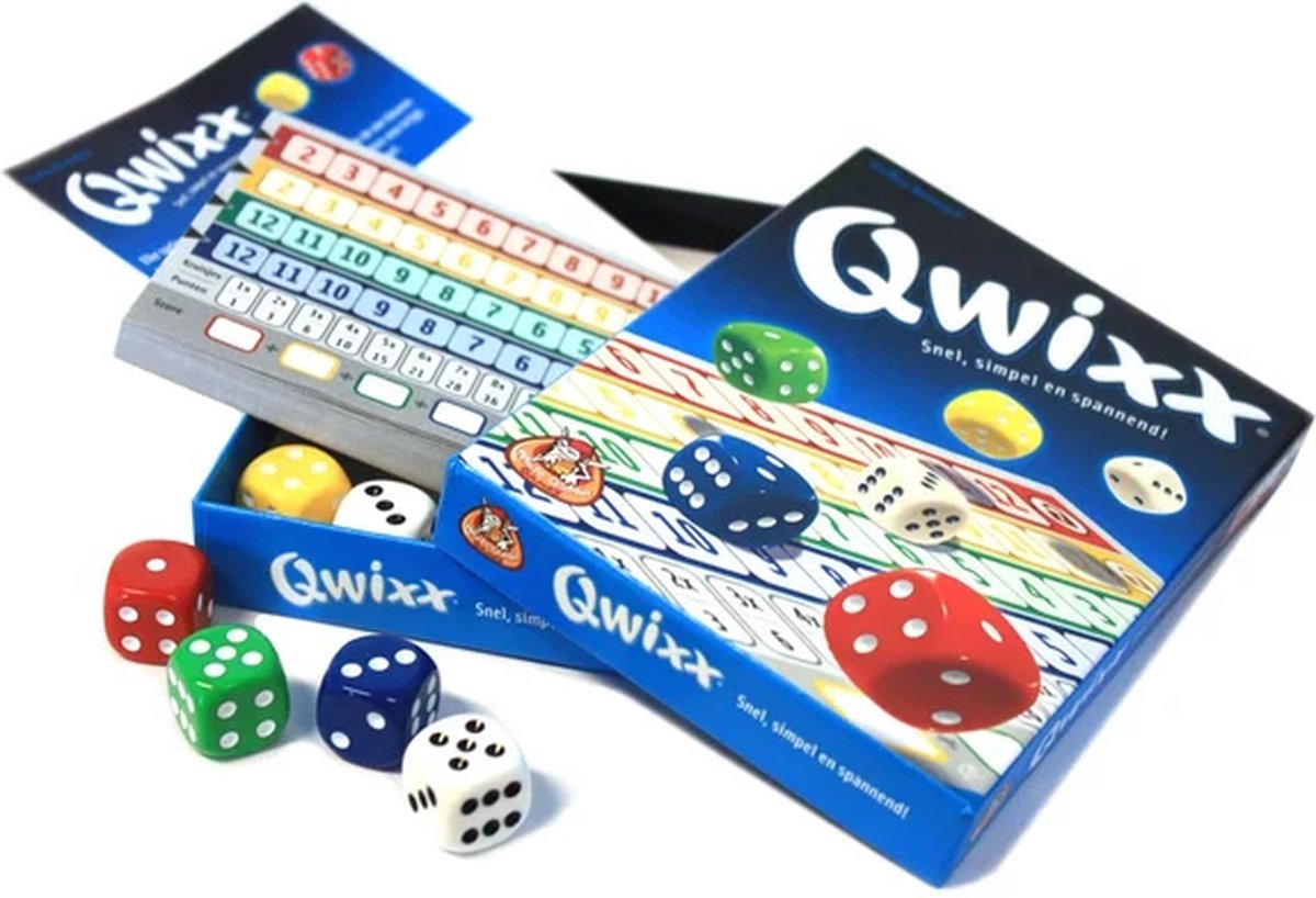White Goblin Games - Qwixx - Dobbelspel - 2 tot 5 spelers - Voor de hele familie - Gezelschapsspel - Klein cadeautje — afbeelding 11