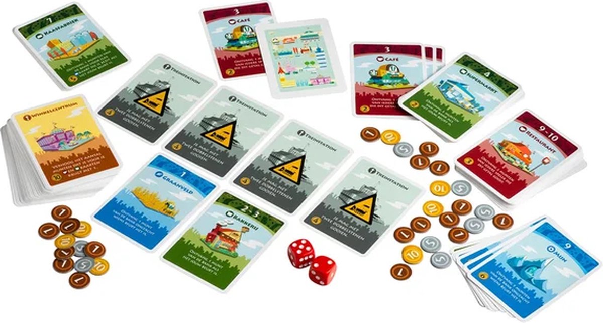 White Goblin Games Machi Koro - Dobbelspel - Bouw je eigen stad — afbeelding 13