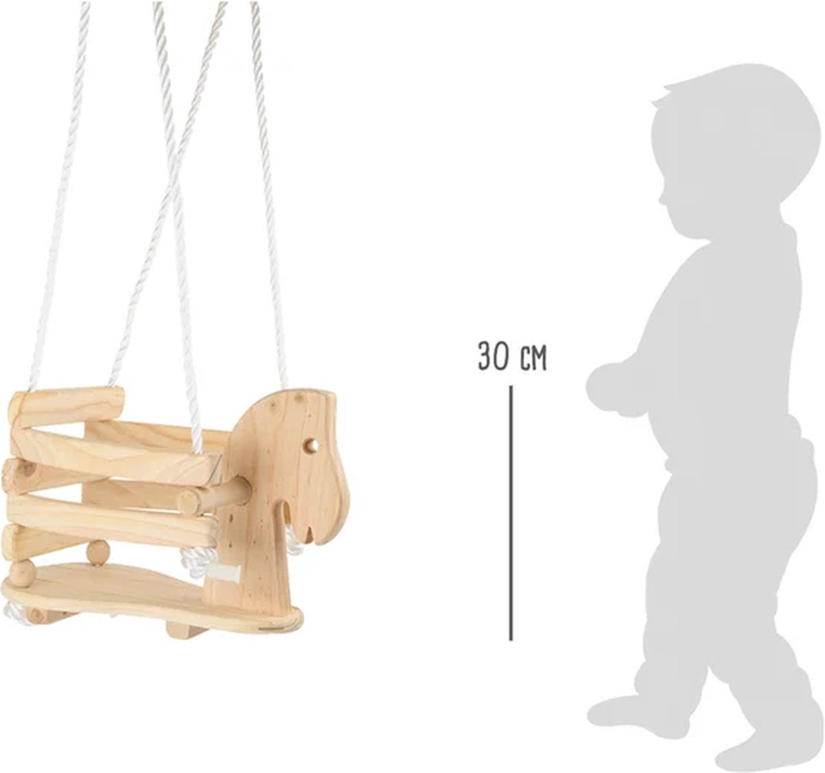 Small Foot - Houten Paardenschommel, 140cm — afbeelding 3