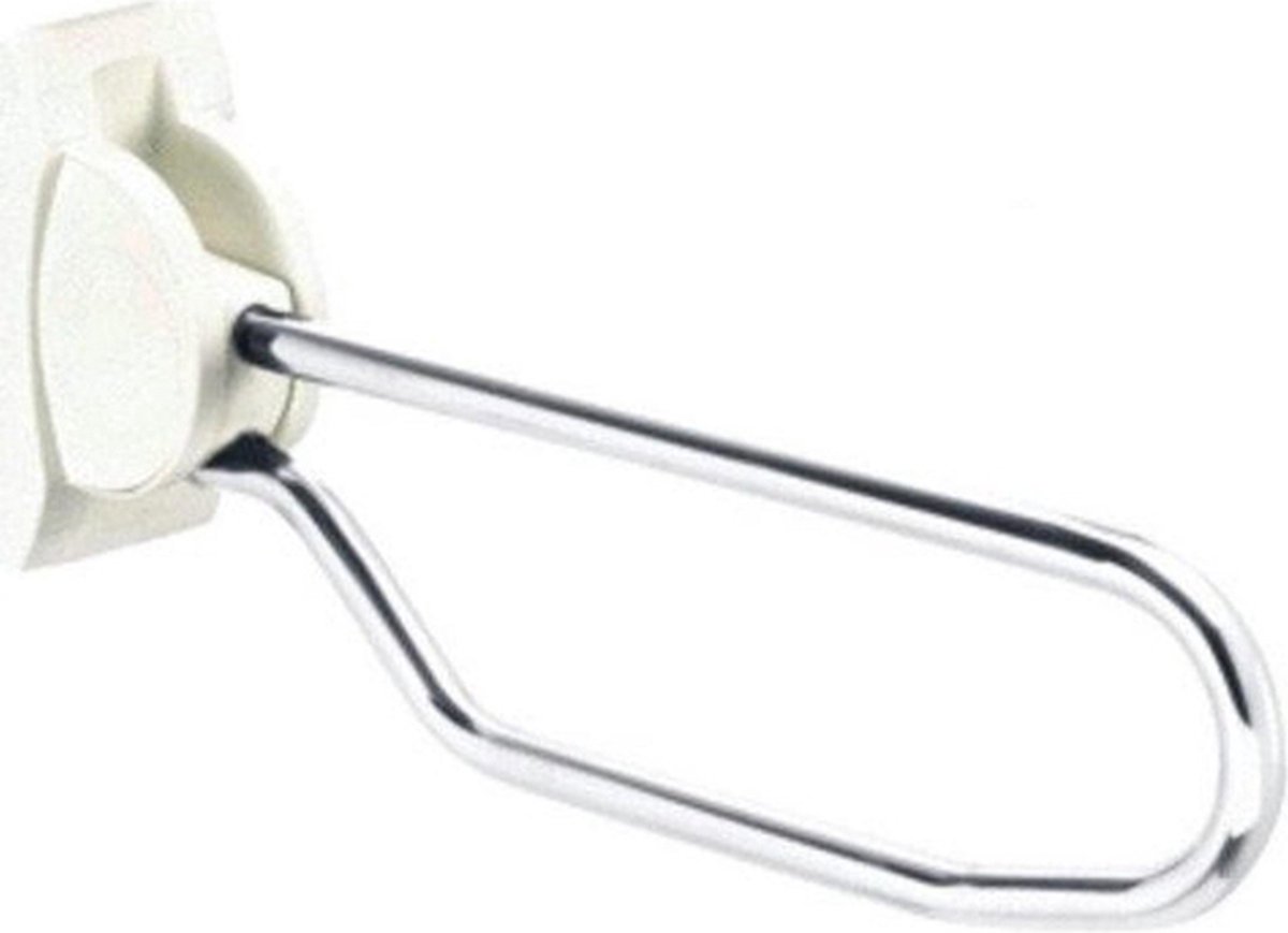 Handicare Linido Toiletbeugel - 80cm - opklapbaar - Wit/RVS