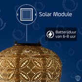 Lumiz Solar Tuinverlichting - Tuinverlichting op zonne energie - Tuinverlichting - Buitenlampjes - Tuinverlichting op zonneergie - Buitenverlichting - Decoratie - Mandela Balloon - 20 cm - Goud