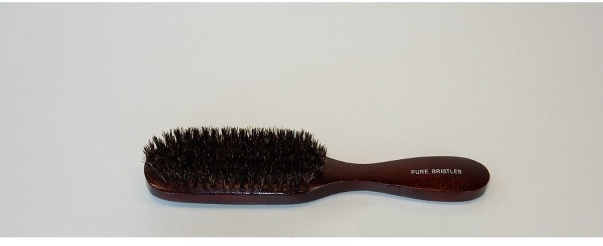 Haarborstel zwart pure 21x4 cm