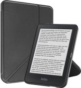Hoesje Geschikt voor Kobo Clara BW Hoesje Luxe Bescherm Case Trifold - Hoes Geschikt voor Kobo Clara BW Hoes Book Cover - Zwart