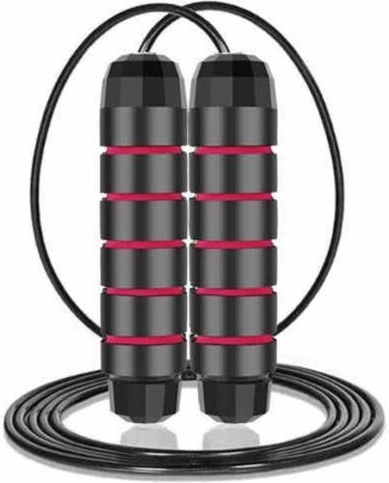 Professioneel Sport Springtouw - Verstelbaar - Speedrope - Jump Rope - voor Volwassenen en Kinderen - Zwart