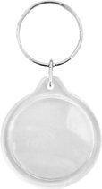 50 Disques Acryliques Ronds Transparents 10cm - Plaque Pour Bricolage Porte-Clés Artisanat
