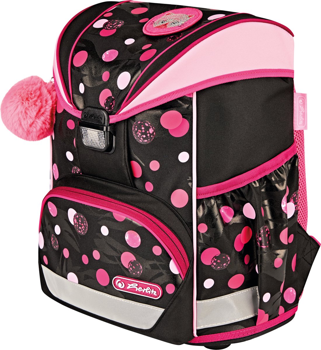 Herlitz UltraLight Cats & Dots, Meisjes, Polyester