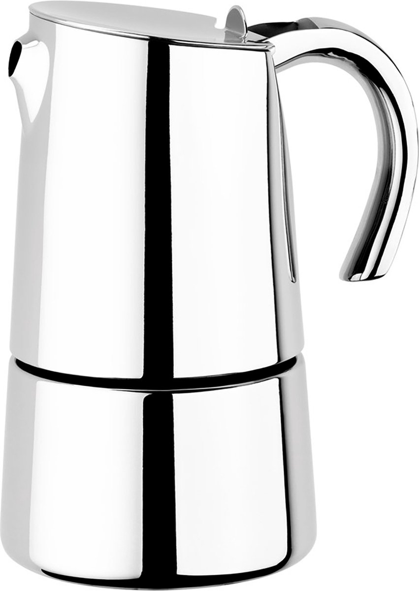 Braisogona Bella RVS Koffiezetter voor 4 Kopjes - Zilverkleurig