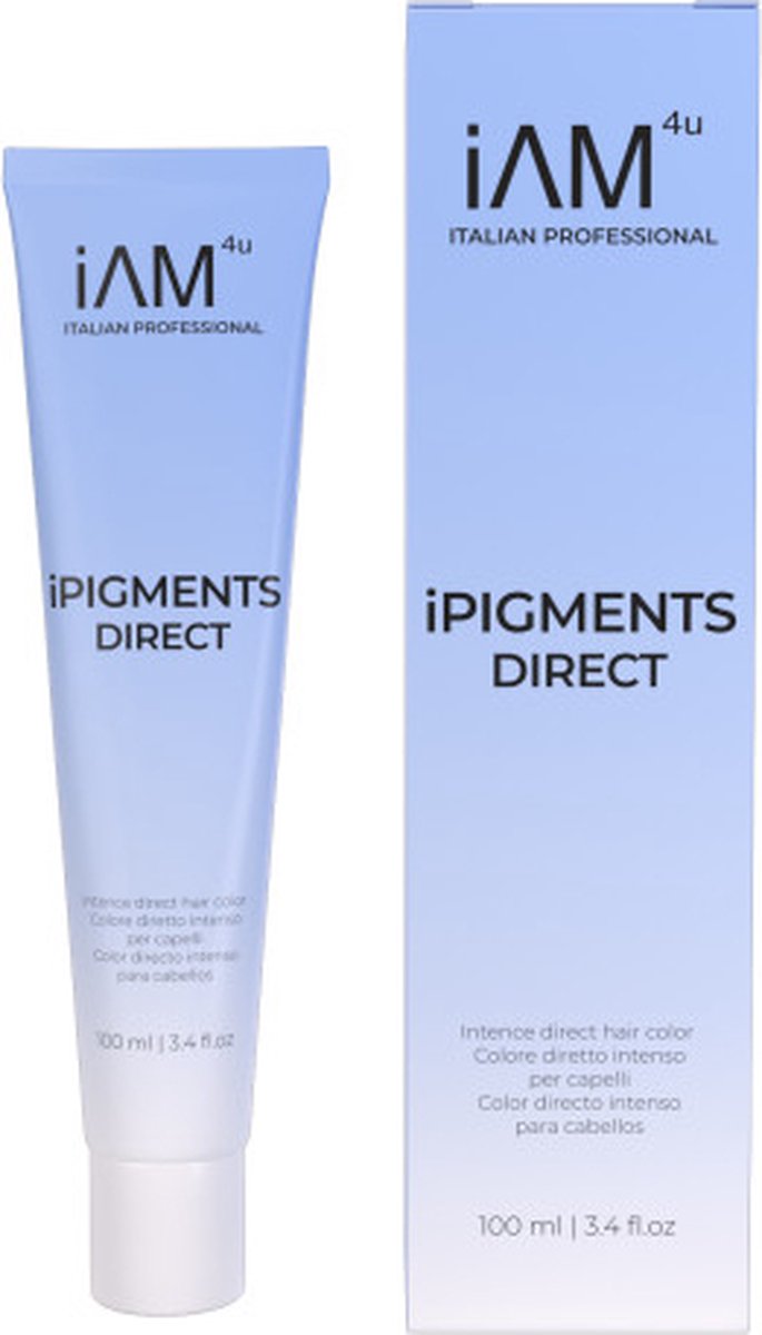 Permanente crème haarverf iAM4u iCOplex 4.12 Ash Pearl Brown - 100 ml