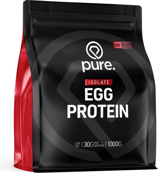 Pure. Egg Protein - Vanille - 1000g - lactosevrij - koemelkvrij- eiwitpoeder - aminozuren van Pure — afbeelding 3