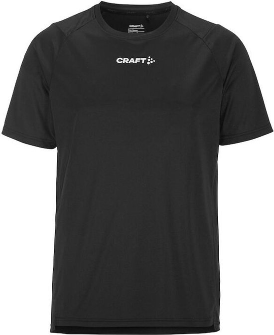 Craft Rush 2.0 T-Shirt Kinderen - Zwart | Maat: 158/164