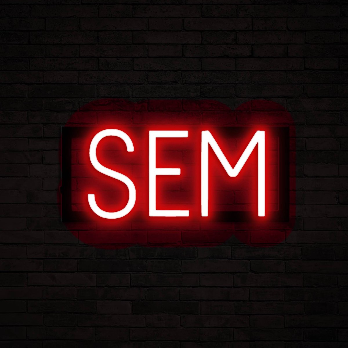 SEM - Neon LED Lamp Kinderkamer | SpellBrite | 35,09 x 16 cm | 6 Dimstanden & 8 Lichtanima