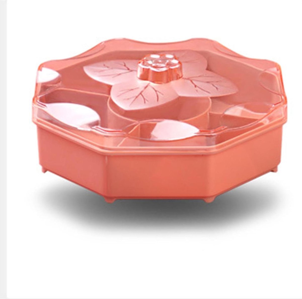 Snackbox met vakken - Picknickset snackschaal met deksel
