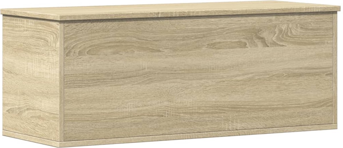 vidaXL - Opbergbox - 90x35x35 - cm - bewerkt - hout - sonoma - eikenkleurig