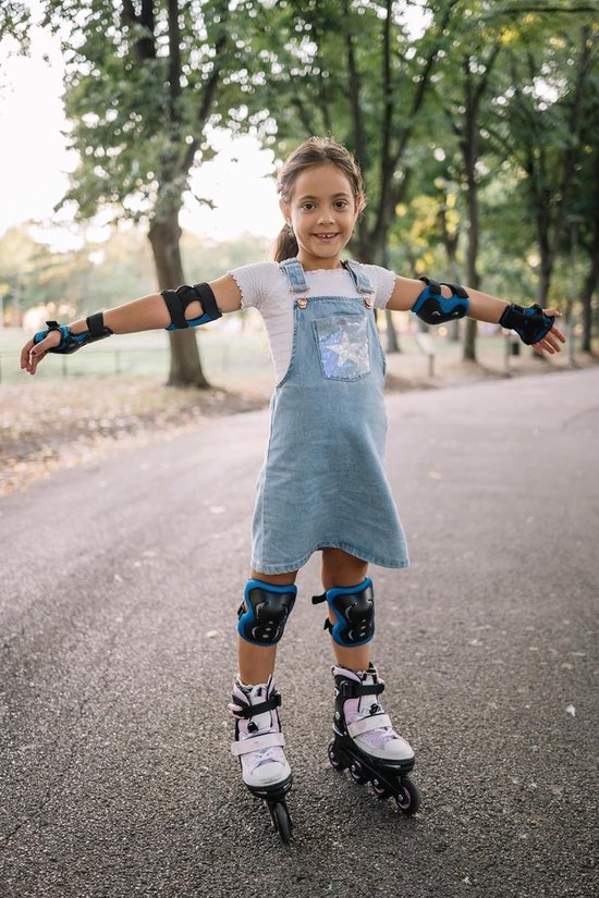 Kniebeschermers en elleboogbeschermers voor kinderen zijn geschikt voor multifunctionele sporten zoals rolschaatsen, skateboards, inline skates en fietsen. – koop de beste producten in de online winkel