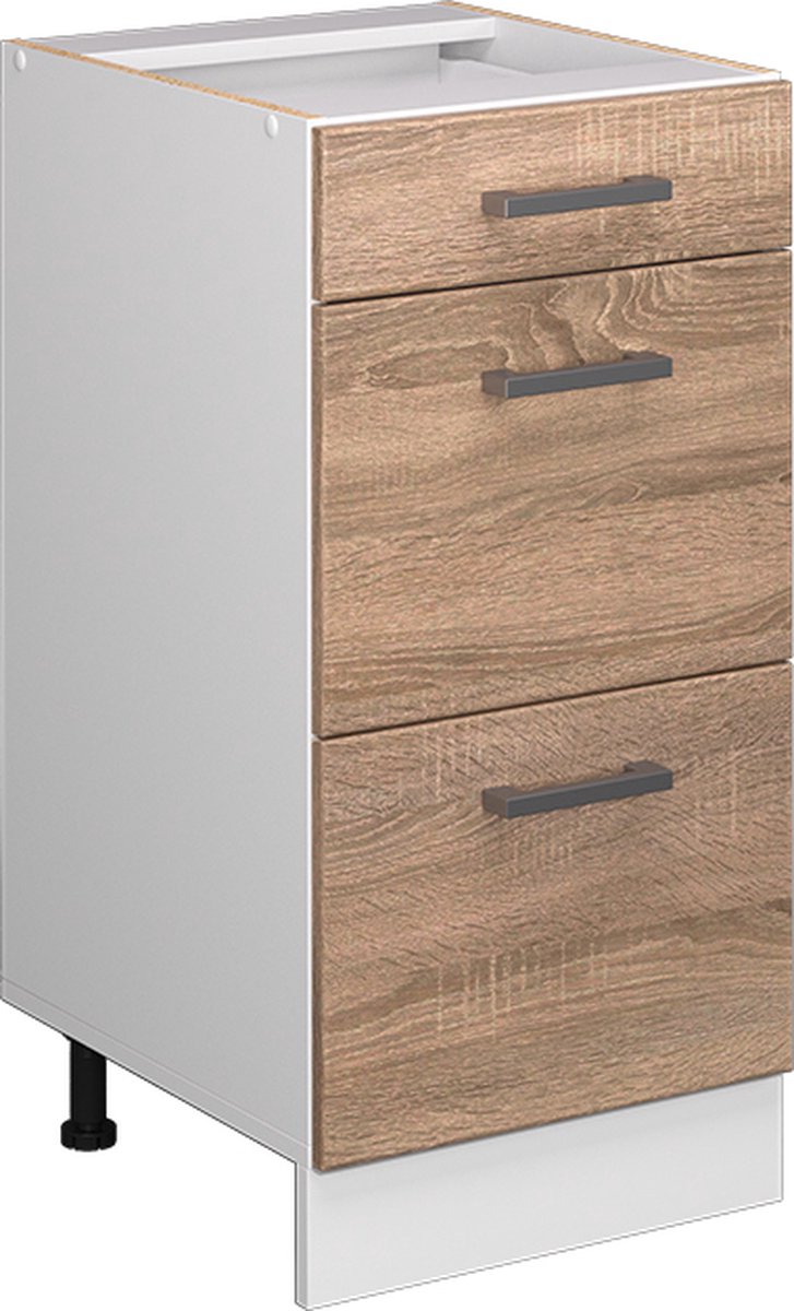 Vicco R-Line Keukenonderkast – 40 cm met laden, WB Eik Sonoma