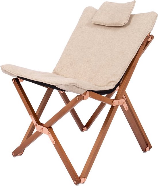 Foto: Bo camp urban outdoor kinder relaxstoel bloomsbury s oxford polyester beige