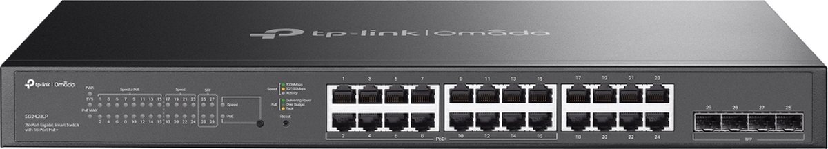TP-Link Omada SG2428LP - Netwerkswitch - Managed - PoE - 24 Poorten