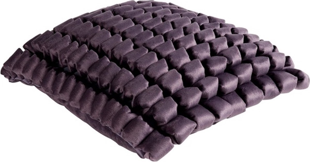 Linen & More Bianca Bologna Kussen Paars Kussen | 45 X 45 | Sierkussen Voor Woonkamer Of Slaapkamer