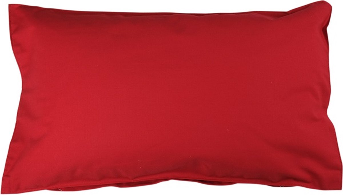 Linen & More Sollana Kussen Rood | 35 X 60 | Sierkussen Voor Woonkamer Of Slaapkamer