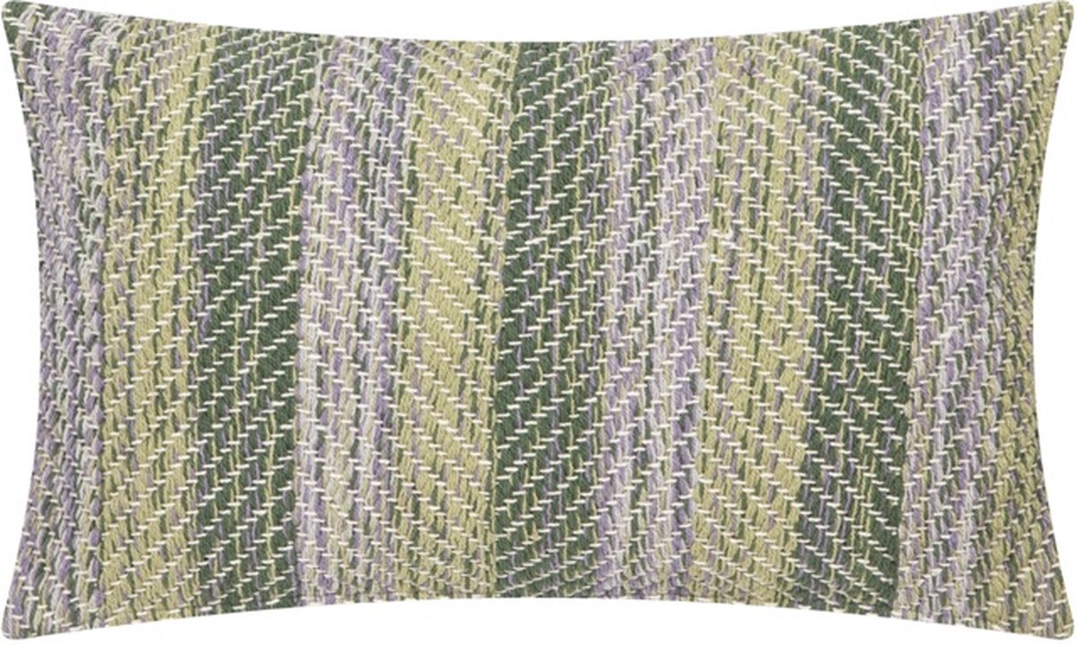 Linen & More Multi Weave Thyme Kussen | 30 X 50 | Sierkussen Voor Woonkamer Of Slaapkamer Groen