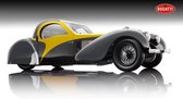 1:12 Bugatti Royale Atalante Type 57SC 1937 geel en zwart Bauer
