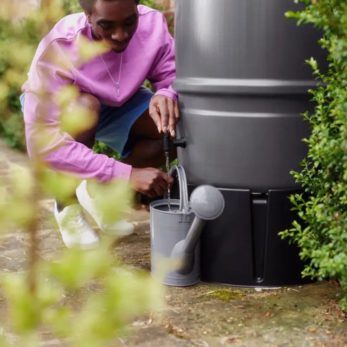 Harcostar Récupérateur d’eau de pluie 227 litres - Anthracite