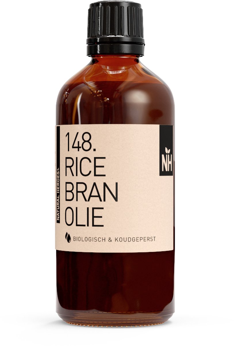 Natural Heroes - Rice Bran Olie (Biologisch & Koudgeperst) 100 ml