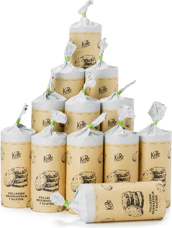 KoRo | Bio volkoren rijstwafels 7 zaden 12 x 120 g