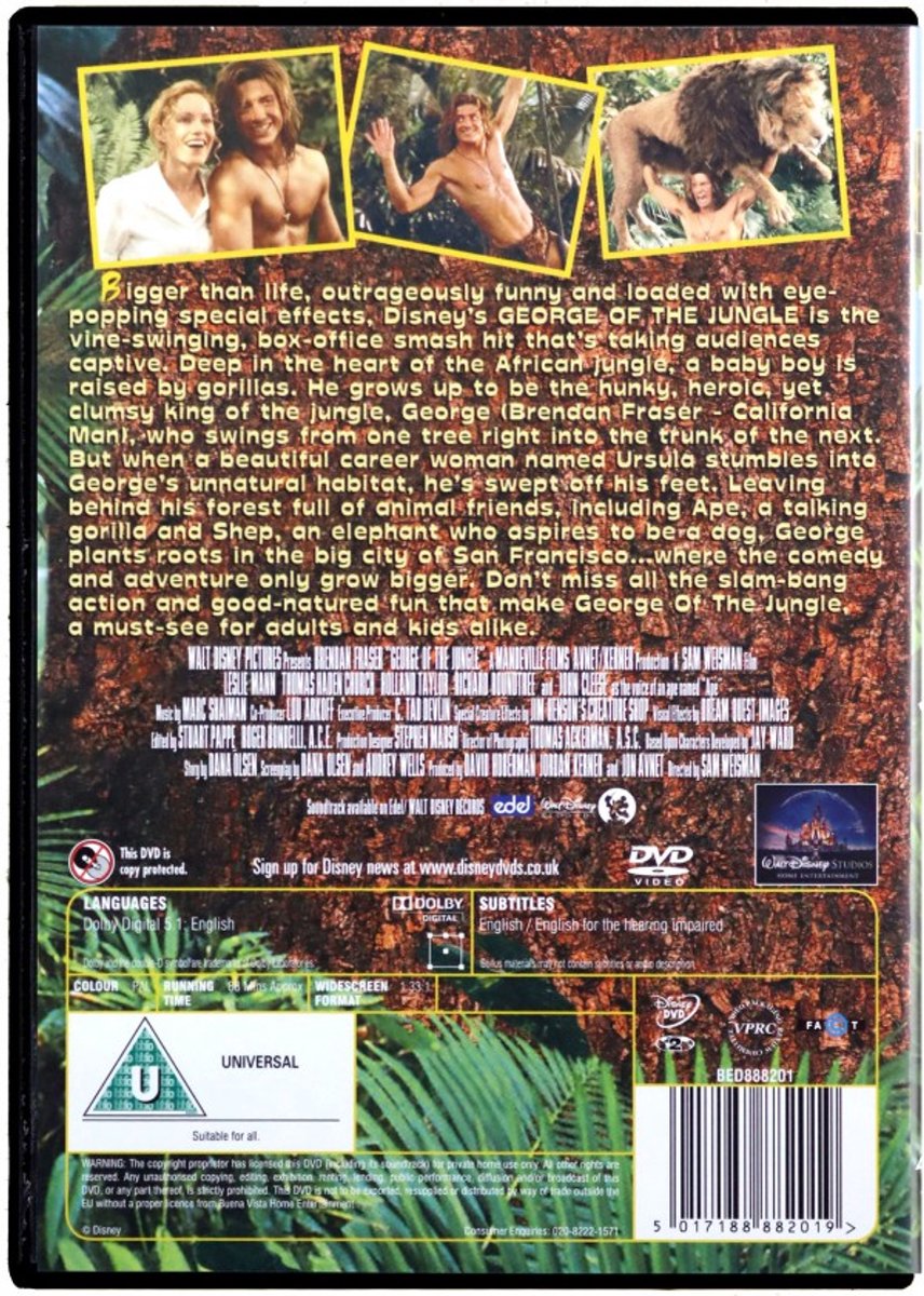 George Of The Jungle — cadeau in Games, Films & Muziek - foto 4