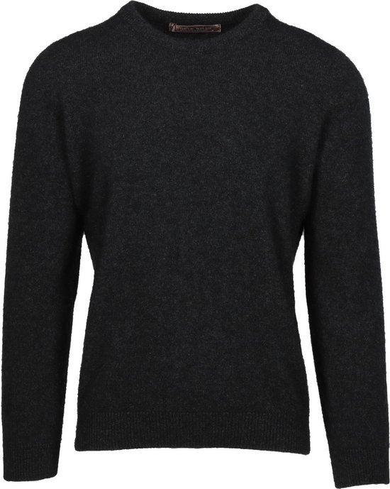 Foto: Possum merino cambridge crewneck wollen trui charcoal