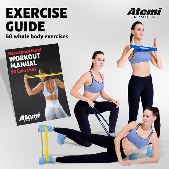 Bande De Résistance Fitness 1,50 M - Élastique Musculation, Pilates, étirement, Multi-niveaux
