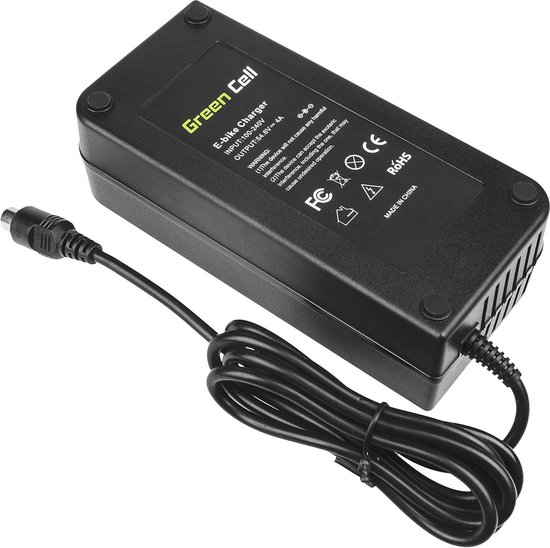 Alimentation chargeur Green Cell® - compatible avec Haibike KTM Kalkhoff Flyer Cube - Batterie Ebike 48 V (prise RCA ) - 546 V 4 A 218 W
