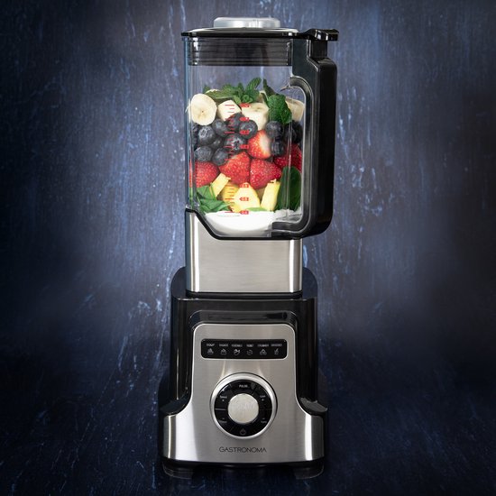 Gastronoma Blender - 2000W en 3L kan - 10 snelheden - Smoothies soepen sauzen en meer - 18180001 - Zwart RVS van Gastronoma — afbeelding 5