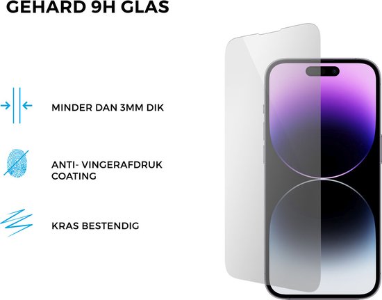 Mobiparts Coque en silicone pour Apple iPhone 14 Pro avec 1 film protecteur d'écran en Glas trempé - Rouge