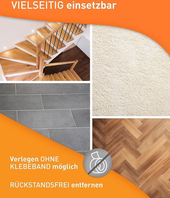 easyliner® zelfklevende schilderafdekvlies [25 m²] premium kwaliteit beschermvlies afdekvlies, gewicht: 160 g/m² | de perfecte oppervlaktebescherming voor vloeren (rol van 25 m²