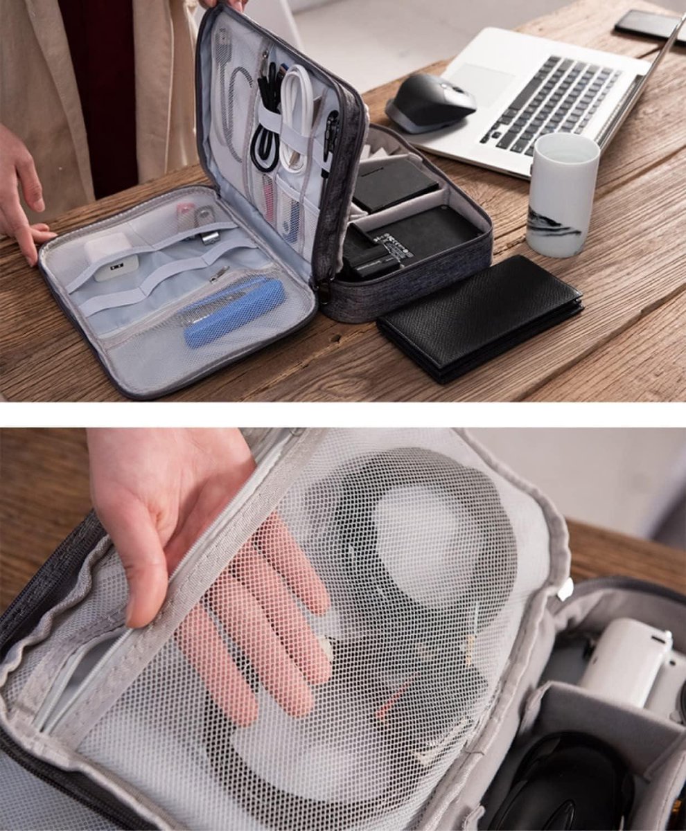Opbergtas voor elektronische accessoires, universele reistas, geschikt voor het