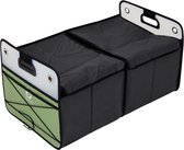 Opvouwbare opbergdoos van kunststof met deksel, 30 l, draagbare campingbox met handvat, voor camping, reizen, thuisgebruik en auto, kofferbak, 43,5 x 30 x 24 cm