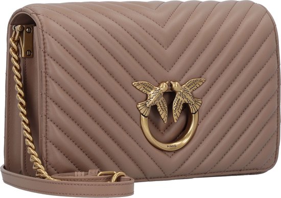 PINKO Love Click Schoudertas Leer 25 cm