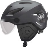 Casque de vélo ABUS Pedelec 2.0 ACE - Titan - Taille L (56-62 cm) Approuvé NTA - Convient aux vélos électriques à grande vitesse et aux cyclomoteurs légers