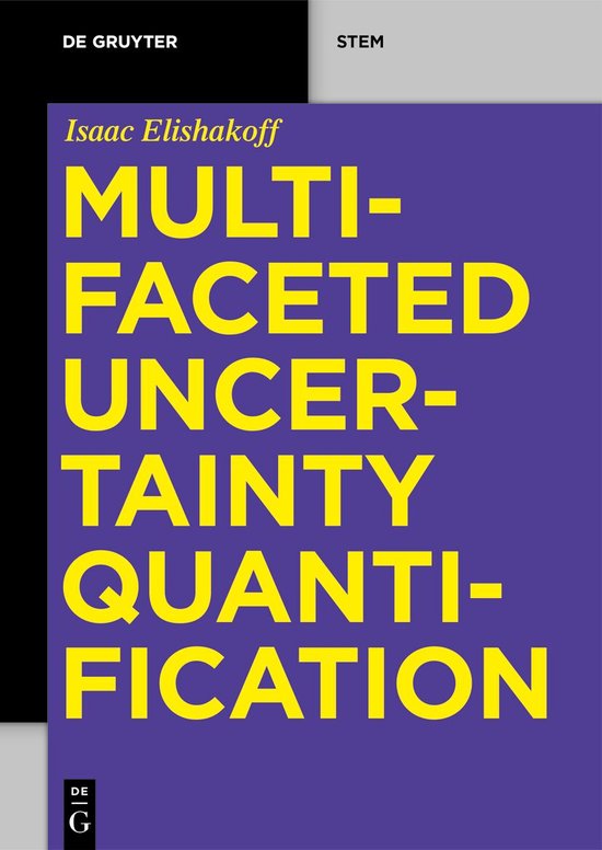 De Gruyter STEM- Multifaceted Uncertainty Quantification - cover