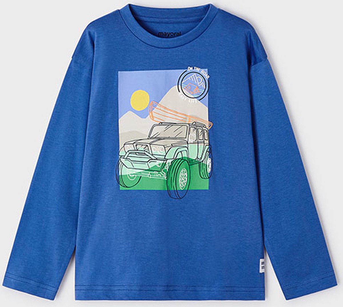MAYORAL - T-shirt - Maat 104 - Jongens - blauw -