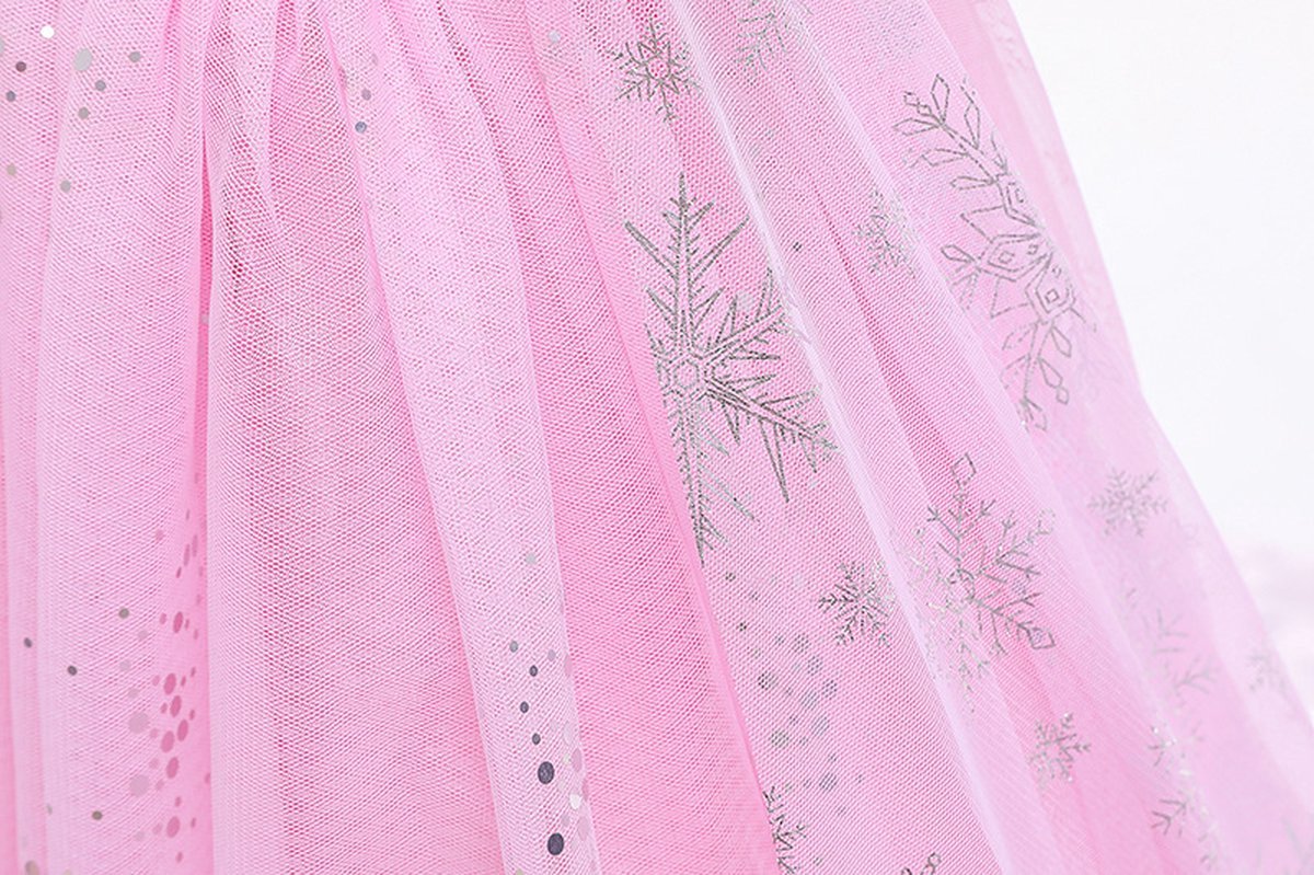 Joya Kids® Roze Prinses Jurk | Luxe Verkleedjurk | Prinsessenjurk Meisje | Verkleedkleren Meisje | Prinsessen Verkleedkleding | Carnavalskleding Kinderen | Roze | | Cadeau Meisje Sinterklaas — afbeelding 12