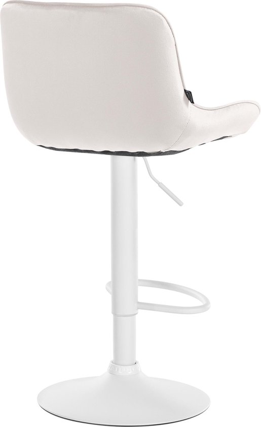 4x Chaise de bar pivotante à dossier repose-pieds tabouret comptoir velours vert