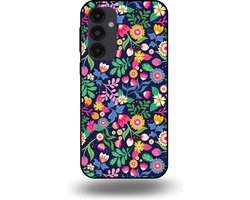 Smartphonica Telefoonhoesje geschikt voor Samsung Galaxy A54 5G met bloemen opdruk - TPU backcover case flower design geschikt voor Samsung Galaxy A54 5G