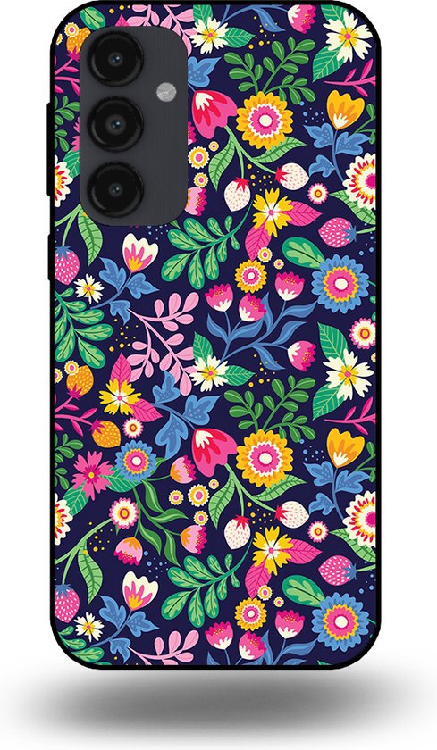 Smartphonica Telefoonhoesje geschikt voor Samsung Galaxy A54 5G met bloemen opdruk - TPU backcover case flower design geschikt voor Samsung Galaxy A54 5G