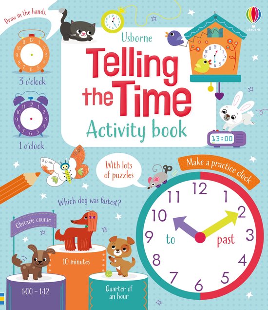 Foto: Maths activity books telling the time activity book