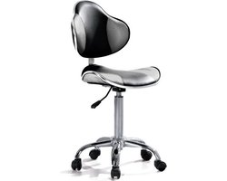 Roterende Stoel Met Rugleuning | Tattoo, Visagie, PMU, Beautysalon, Nagelstudio, Make-up | Kruk | Stoel | Workstation | Salon & Studio Inrichting | Tatoeage Studio | Spa | Massage Tafel | Schoonheidssalon Schoonheidsspecialiste | Kapper |
