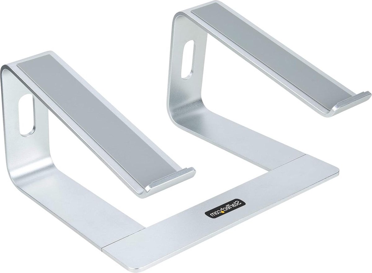 Laptop Standaard - Aluminium Zilver - Ergonomische Draagbare Laptopstandaard - Max 5kg - Macbook Air Pro Dell XPS Lenovo - LAPTOP-STAND-SILVER