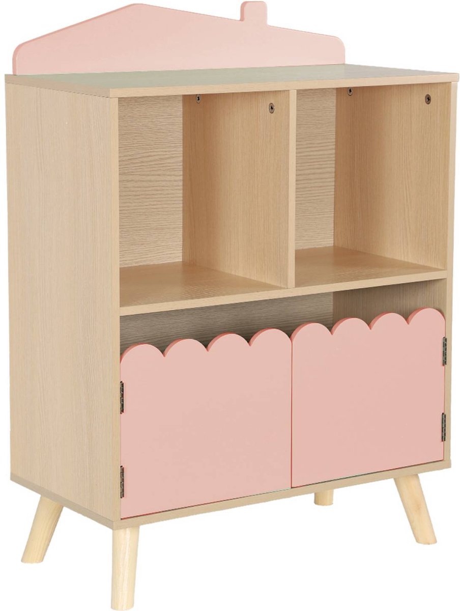 sweeek - Kinderboekenkast met 2 planken en 2 deuren